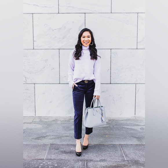 Jcrew COLLECTION NWT kate velvet Black pants size 00 CUTE - Picture 4 of 8